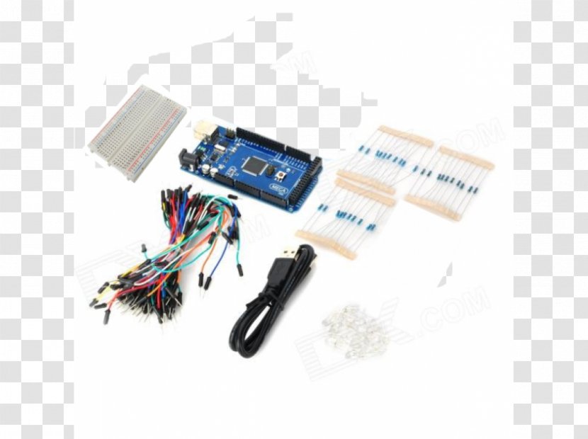 Arduino Mega2560 Electronics Raspberry Pi 3 - Electrical Connector Transparent PNG