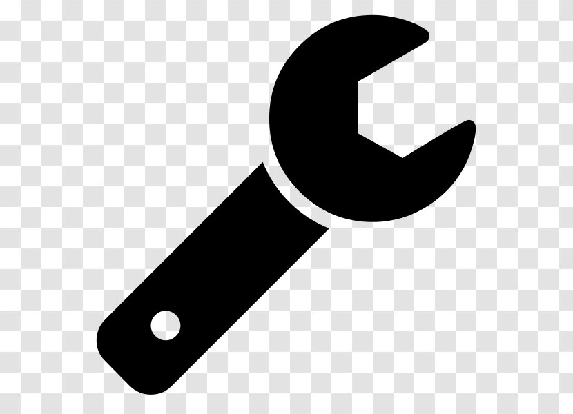 Spanners Tool Adjustable Spanner Font Awesome - Black And White - B Transparent PNG