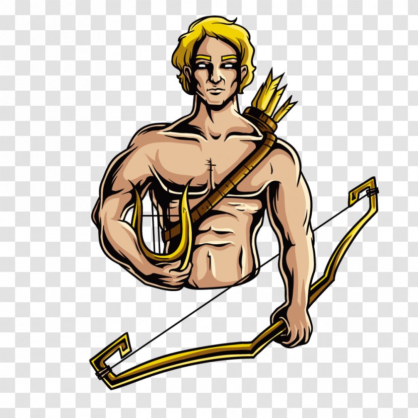 T-shirt Artemis Greek Mythology Illustration - Cupid - Macho Carrying A Bow And Arrow Transparent PNG