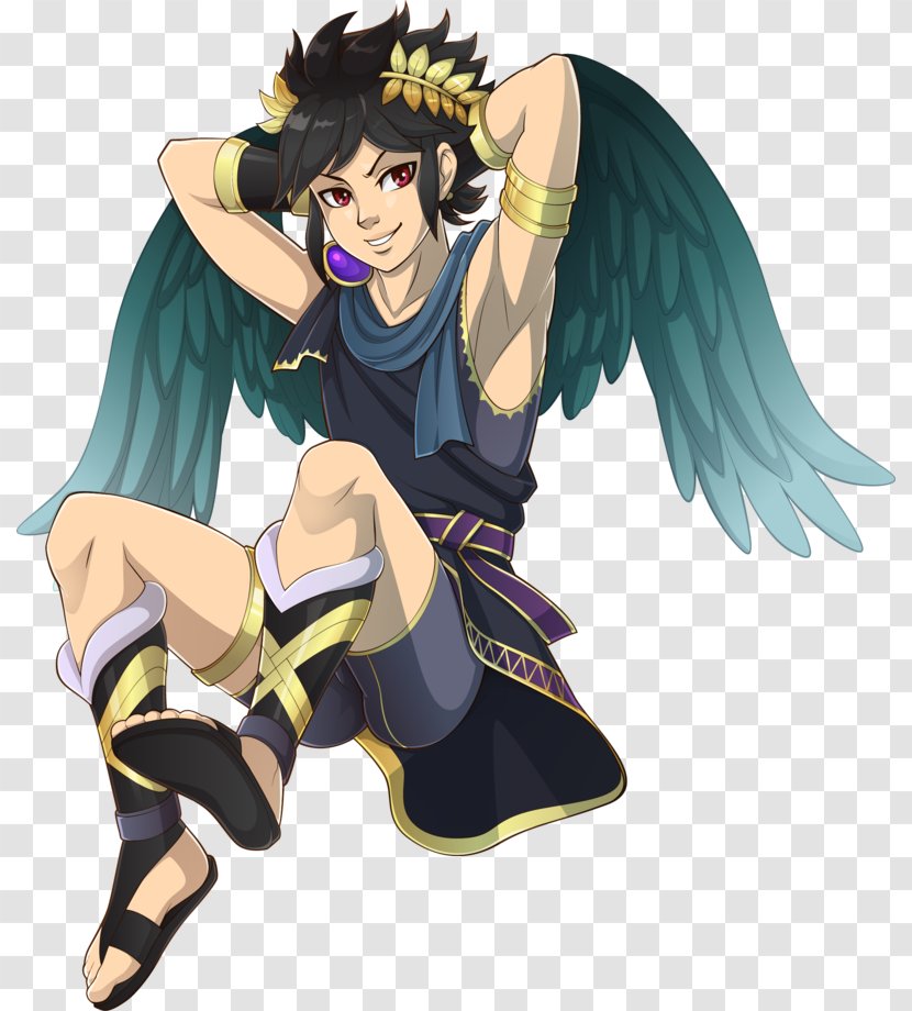 Kid Icarus: Uprising Super Smash Bros. For Nintendo 3DS And Wii U Pit Palutena - Cartoon Transparent PNG