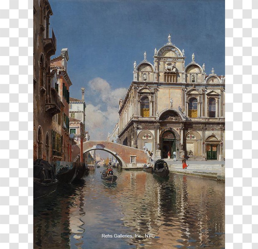 Rio Dei Mendicanti Scuola Grande Di San Marco Lazzaro Rehs Galleries Painting - Tourism Transparent PNG