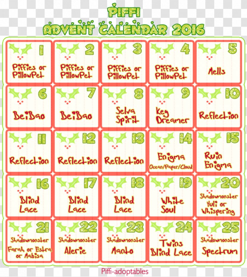 Line Font - Text - Advent Calendar Transparent PNG