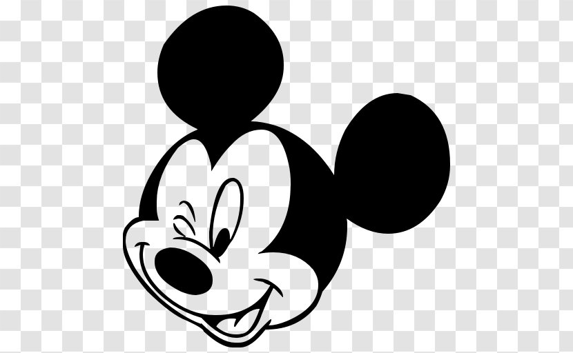 Mickey Mouse Minnie Computer Pointer - Silhouette - Mikie Transparent PNG