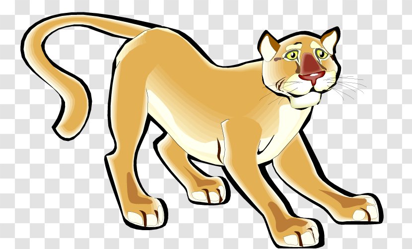Cougar Clip Art - Mammal - Cat Transparent PNG