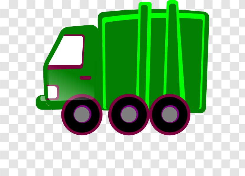 Garbage Truck Car Dump Clip Art - Green Transparent PNG