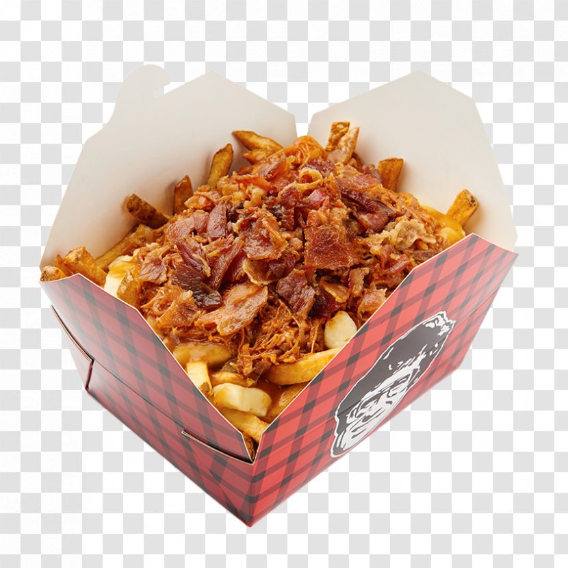 Poutine Vegetarian Cuisine Canadian Pulled Pork Tapa - Food - Bacon Transparent PNG