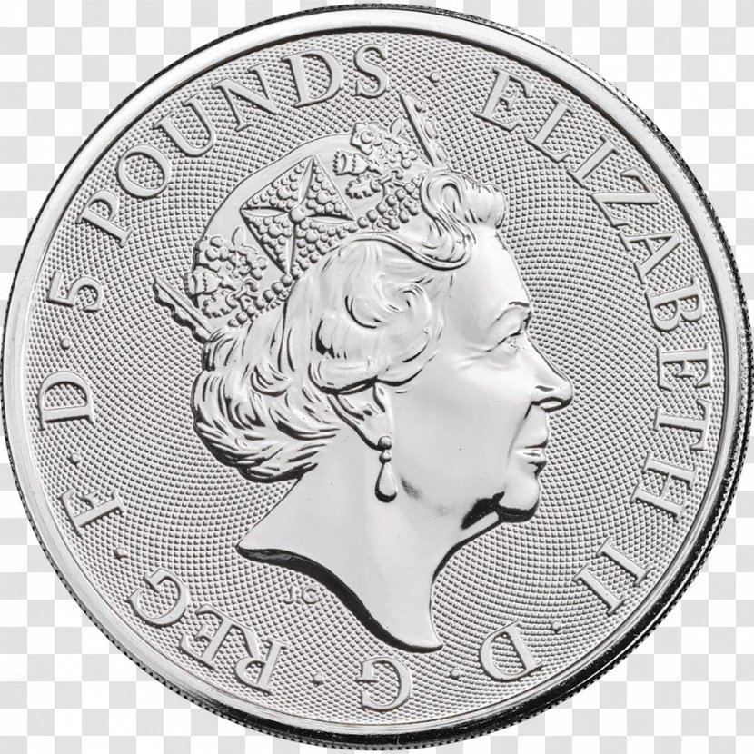 Royal Mint The Queen's Beasts Bullion Coin Britannia Silver - Junk - Metal Transparent PNG