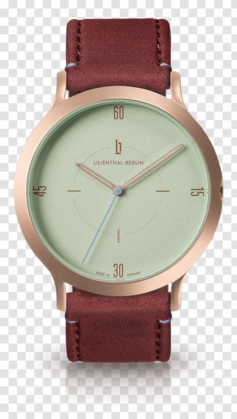 Lilienthal Berlin Watch Clock Strap - Gold Transparent PNG