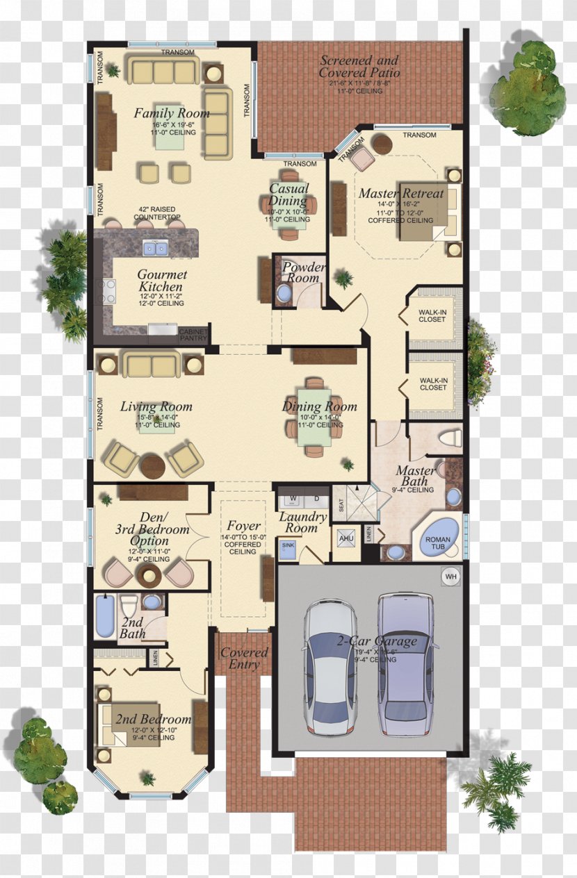 Floor Plan Boynton Beach House Transparent PNG