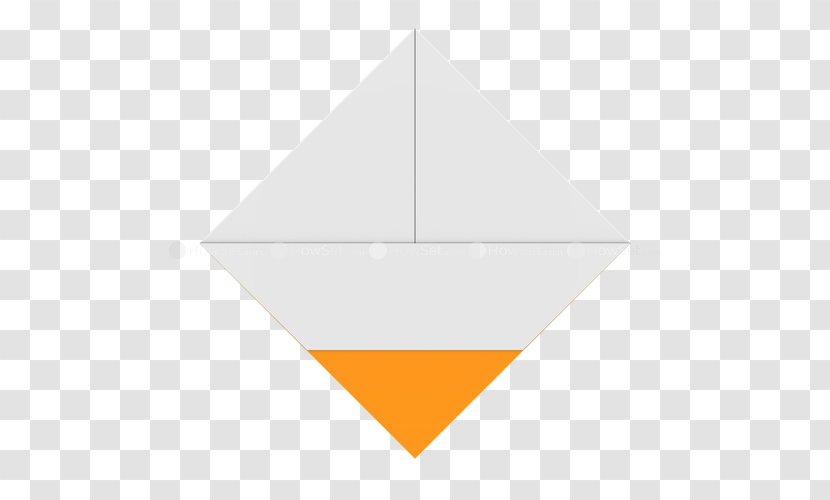 Line Triangle - Orange Transparent PNG