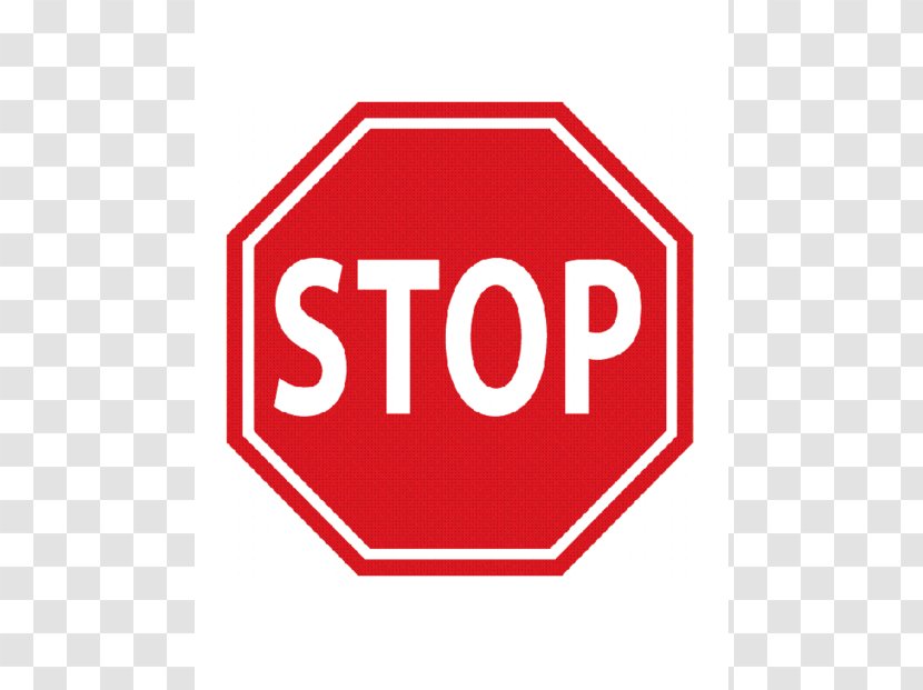 Stop Sign Car Traffic Clip Art - Rectangle - Free Printable Transparent PNG