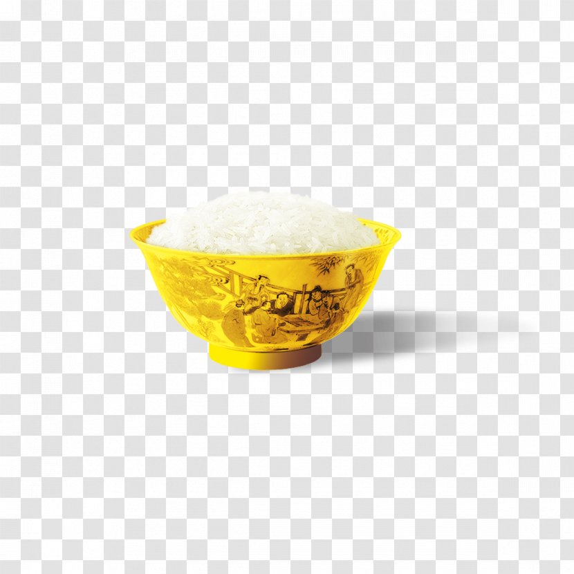 Rice Download - Yellow - Golden Bowl Of Transparent PNG