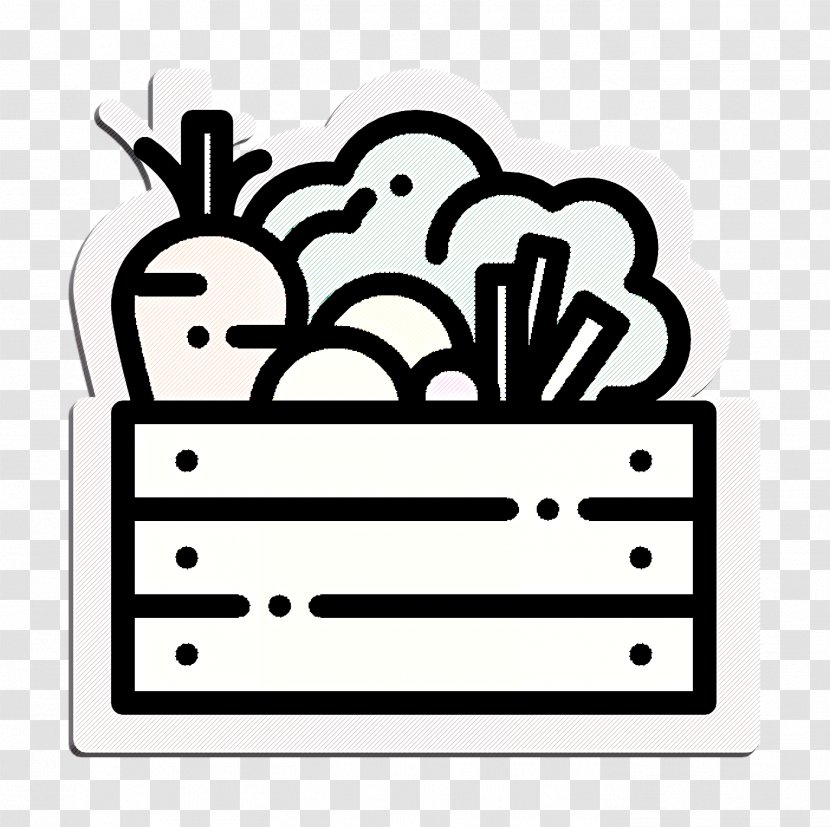 Vegetables Icon Food Agriculture - Coloring Book Line Art Transparent PNG