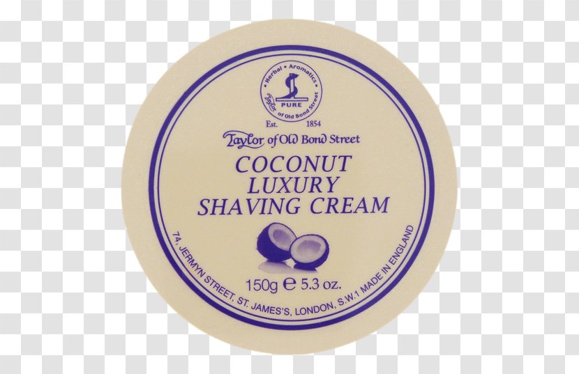Taylor Of Old Bond Street Shaving Cream Safety Razor Shave Brush - Oil - COCONUT CREAM Transparent PNG