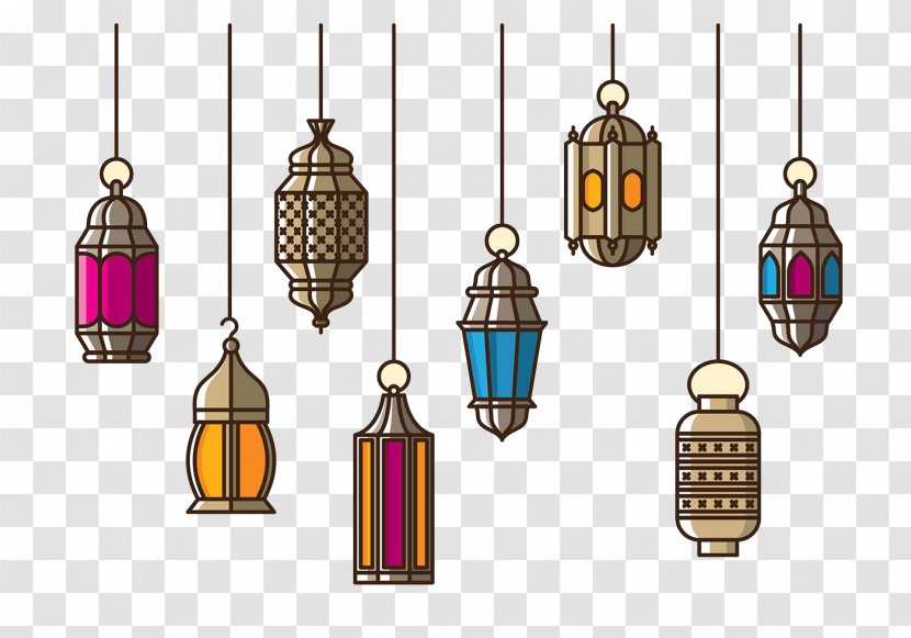 Paper Lantern - Islamic Chandelier Transparent PNG