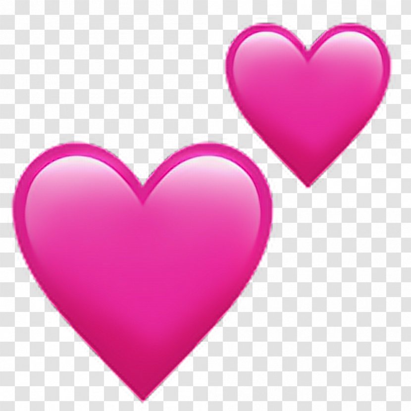 Emoji Heart Symbol Love - Pink - PINK HEARTS Transparent PNG