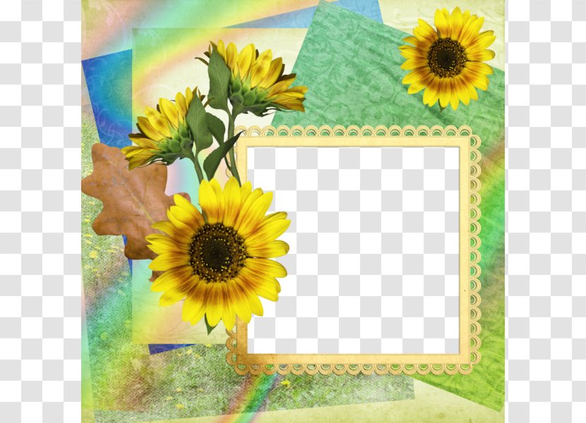 Picture Frame Flower - Idea - Sunflower Background Transparent PNG