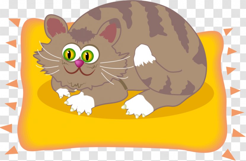 Cartoon Yellow Mouse Cat Whiskers - Rat Snout Transparent PNG