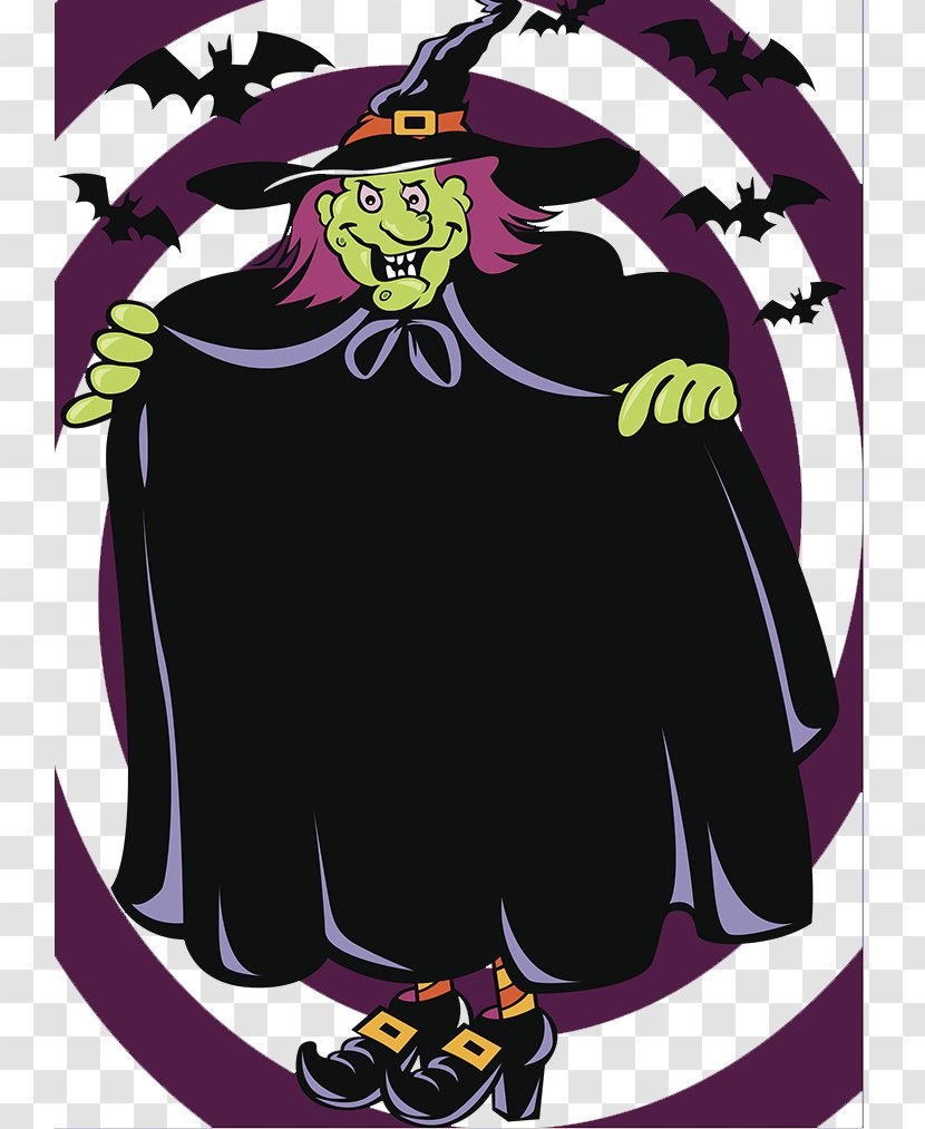 Halloween Poster Illustration - Icon Design - Witch Transparent PNG