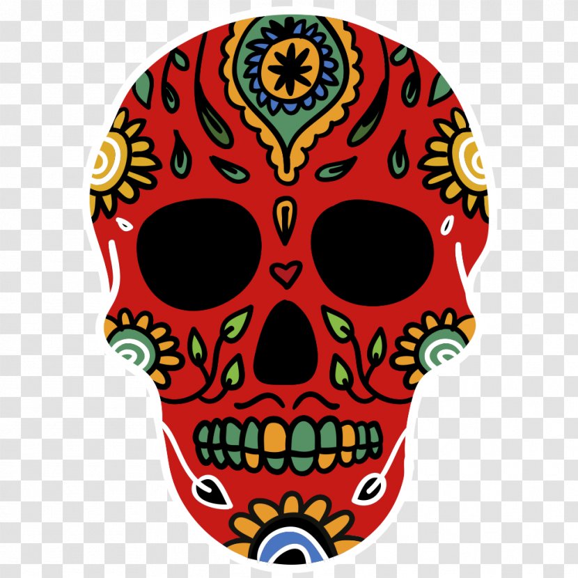 Skull La Calavera Catrina Clip Art Transparent PNG