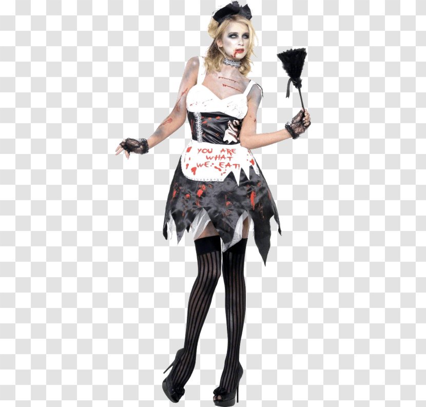 French Maid Costume Party Halloween - Latex Outfit Transparent PNG