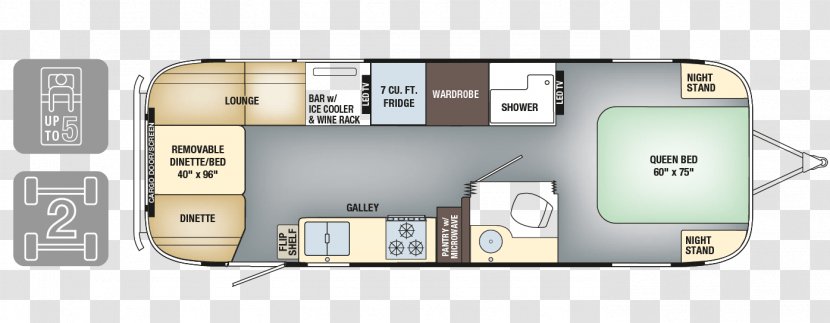 Airstream Caravan Campervans Dinette Trailer Transparent PNG