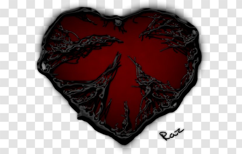 Heart Darkness Light Red Transparent PNG