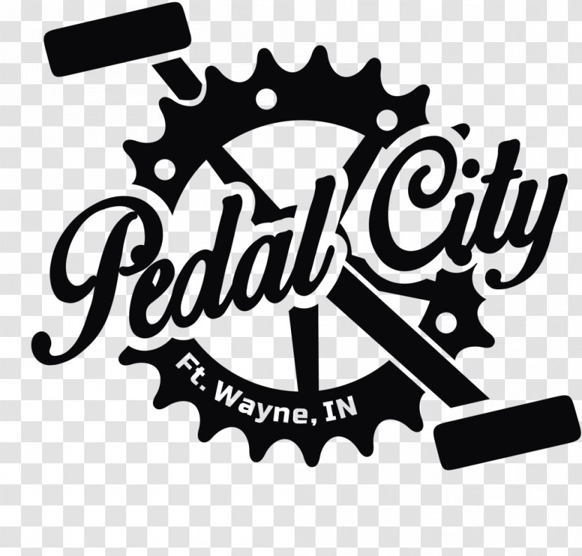Pedal City Bicycle Pedals Logo Bar - Label Transparent PNG