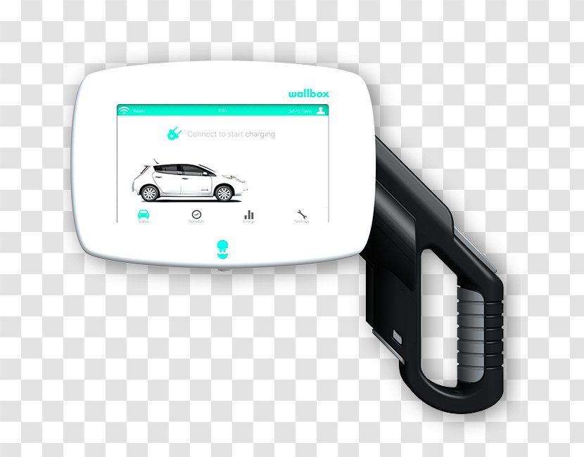 Electric Car Wandladestation Charging Station Type 2 Connector - Technology Transparent PNG