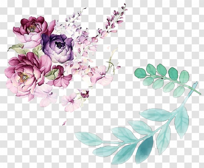 Floral Design Watercolor Painting Flower - Plant - Leaves Decorated Transparent PNG