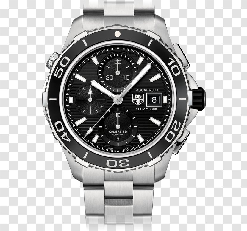 Chronograph TAG Heuer Aquaracer Watch Carrera Calibre 16 Day-Date - Automatic Transparent PNG