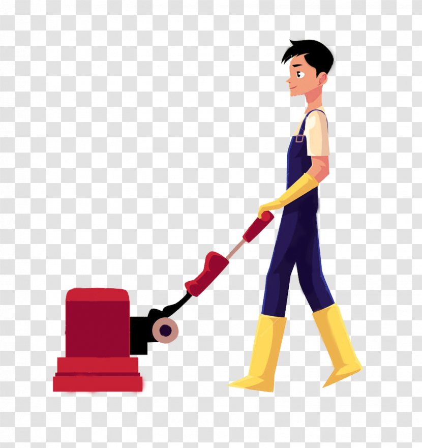 Floor Cleaning Vacuum Cleaner Scrubber - Machine Transparent PNG