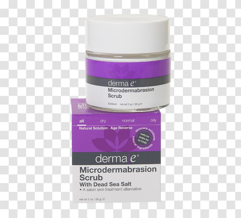 DERMA E Microdermabrasion Scrub Anti-aging Cream Lotion Cosmetics - Watercolor - Dead Sea Salt Transparent PNG