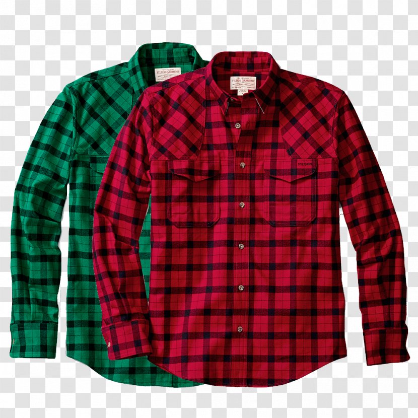 Flannel Tartan Weave Shirt Check - Cotton - Filson Transparent PNG