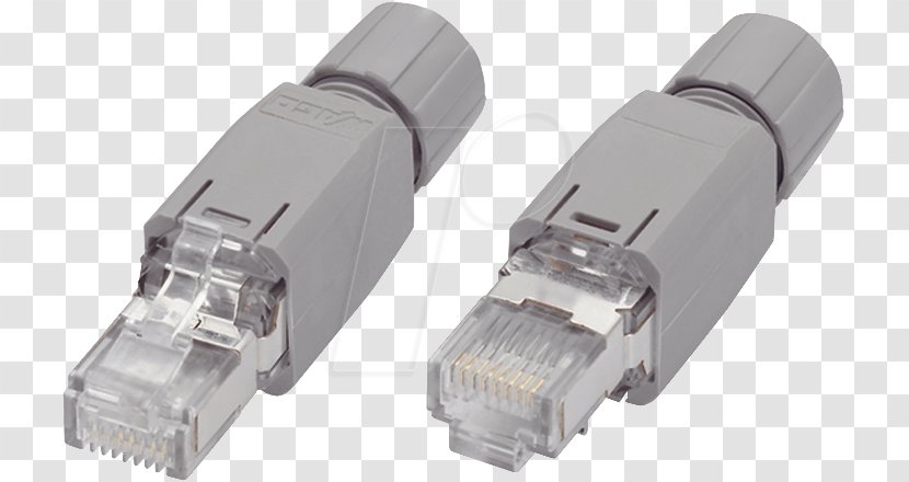 RJ-45 Electrical Connector WAGO Kontakttechnik Ethernet Fieldbus - Wago - Cable Transparent PNG
