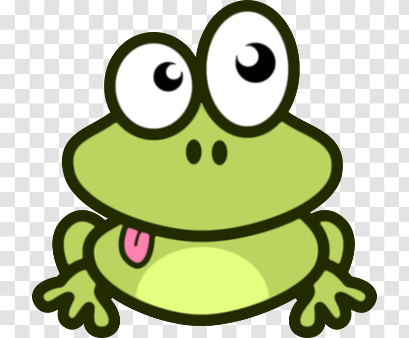 Green Frog True Frog Toad Cartoon Transparent PNG