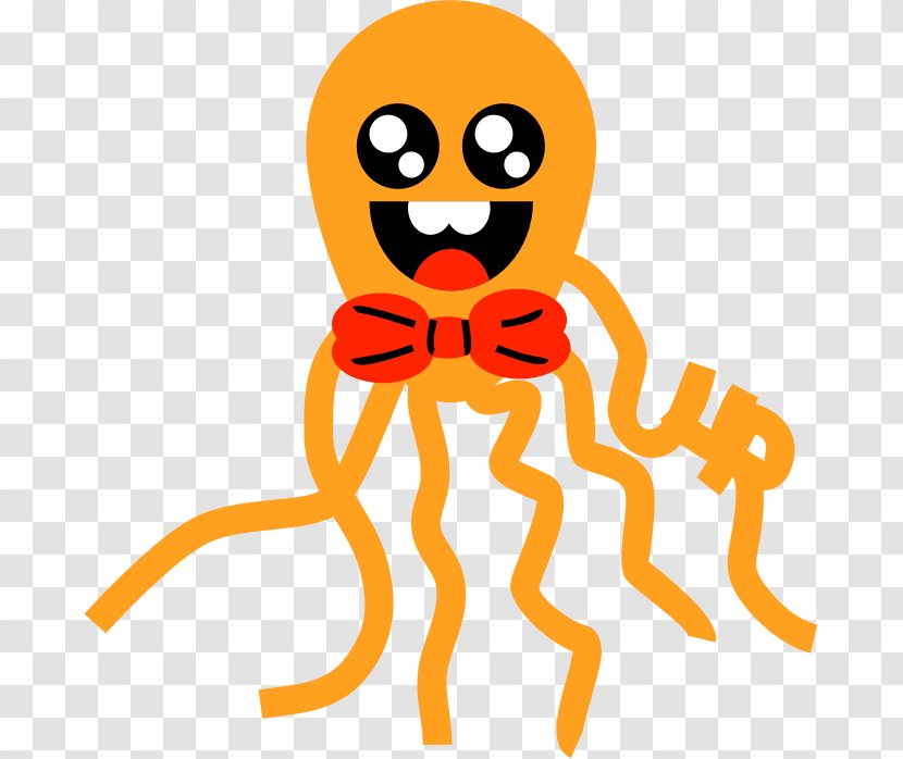 Octopus Drawing Clip Art - Yellow - Octapus Transparent PNG