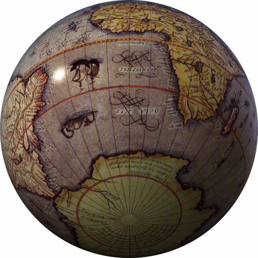 Globe World Map Southern Hemisphere Transparent PNG