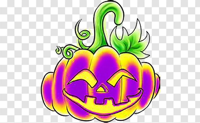 Calabaza Pumpkin Jack-o-lantern Halloween - Yellow - Skeleton Transparent PNG