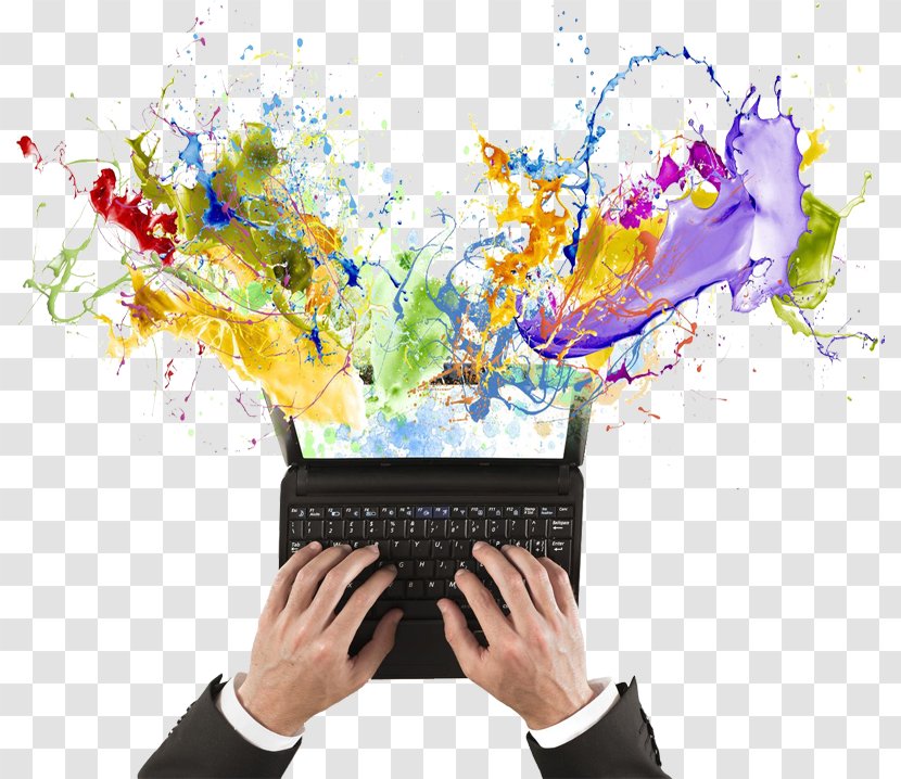 Creative Writing Essay Creativity Writer - Spray Painted On The Computer Transparent PNG