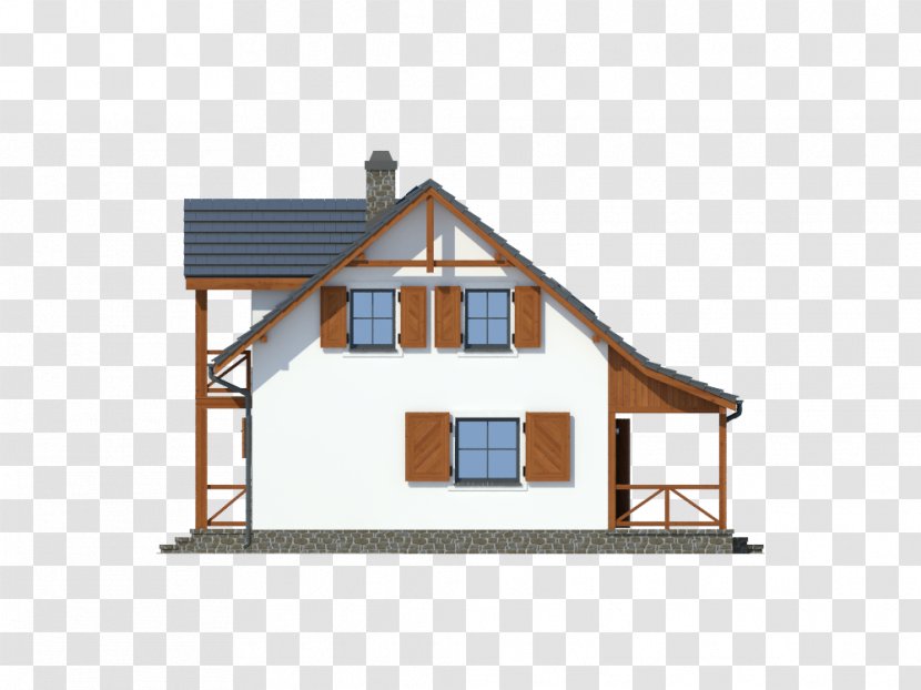Roof Facade House Property - Elevation Transparent PNG