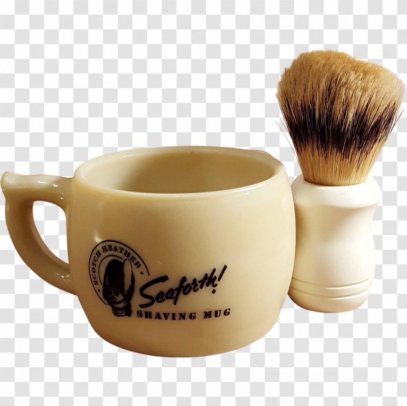 Shave Brush 1940s Shaving Soap Mug - Aftershave Transparent PNG