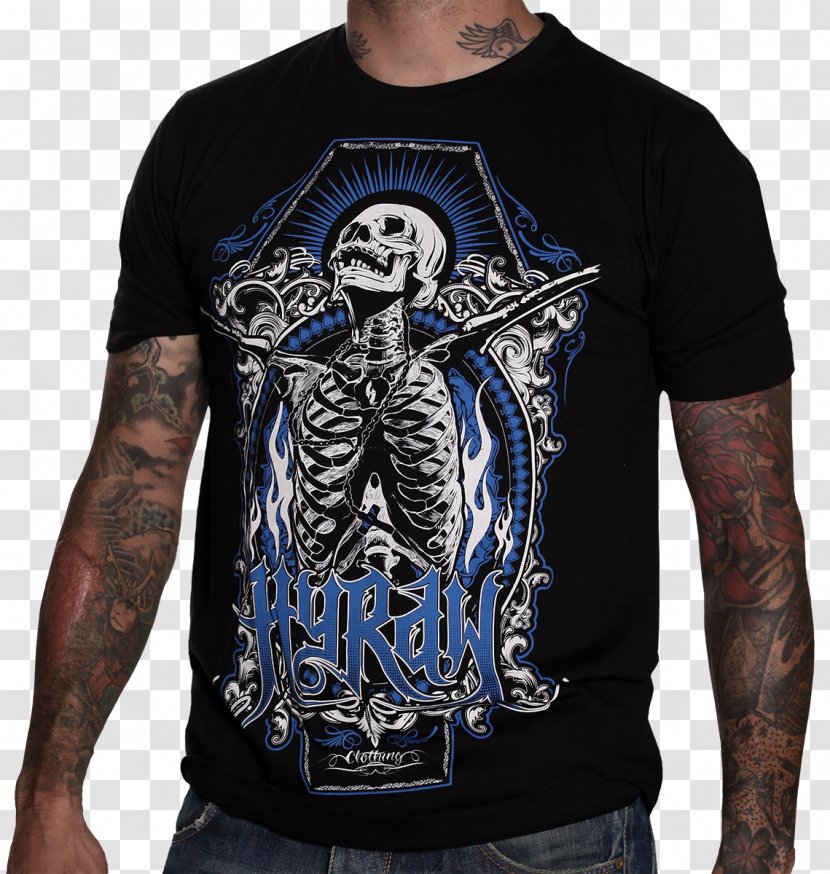 T-shirt Clothing Sleeveless Shirt Santa Muerte - Longsleeved Tshirt - Bloody Skull Transparent PNG