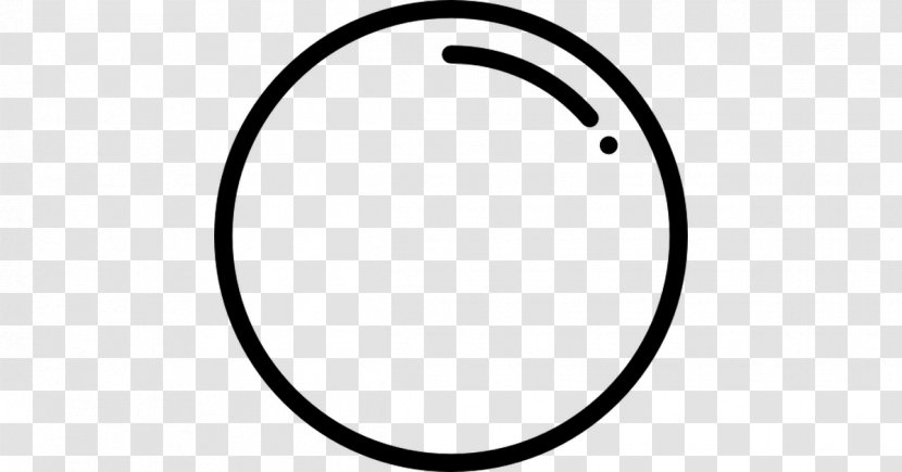 Circle Rim Font - White Transparent PNG
