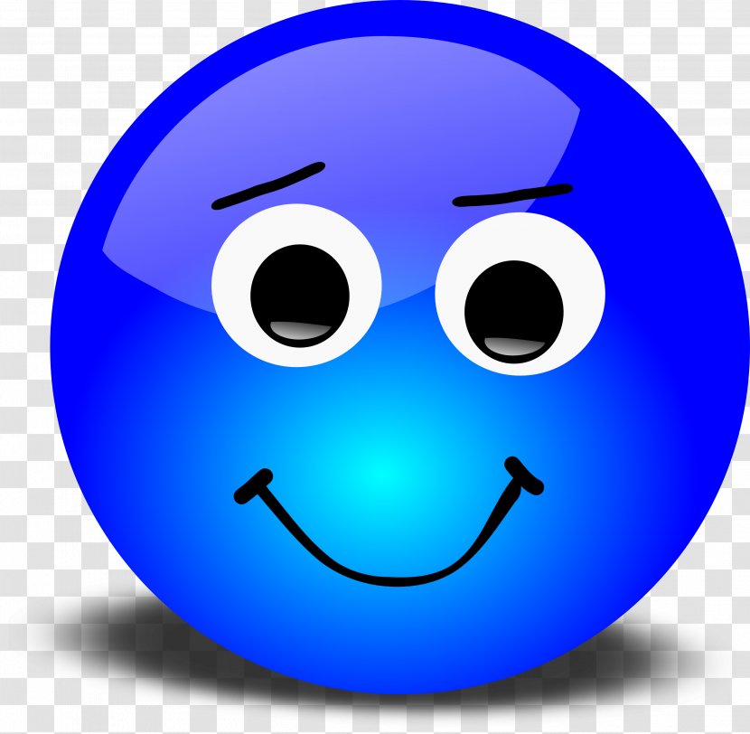 Emoticon Smile - Facial Expression - Symbol Electric Blue Transparent PNG
