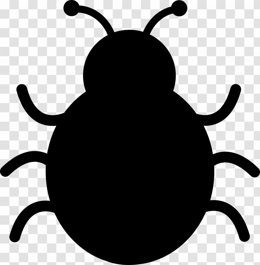 Clip Art Animated Cartoon Image Ladybird Beetle - Blackandwhite Transparent PNG