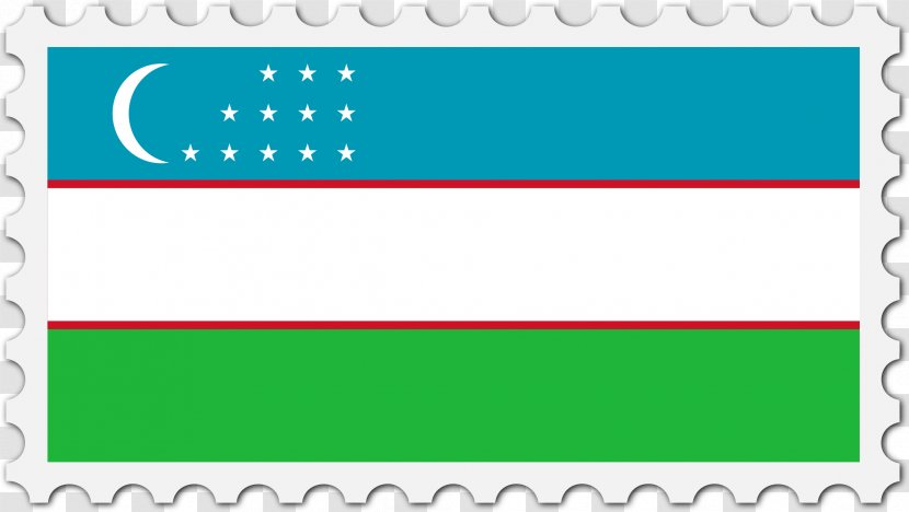 Flag Of Uzbekistan Landscape Square Meter - Brand Transparent PNG