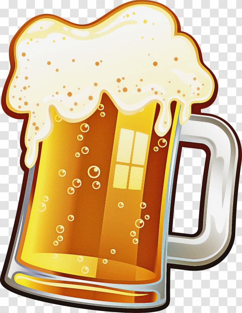Beer Cartoon - Yellow - Drink Drinkware Transparent PNG