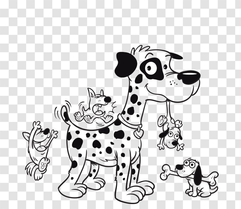 Dalmatian Dog Puppy Breed Cat Non-sporting Group - Monochrome Transparent PNG