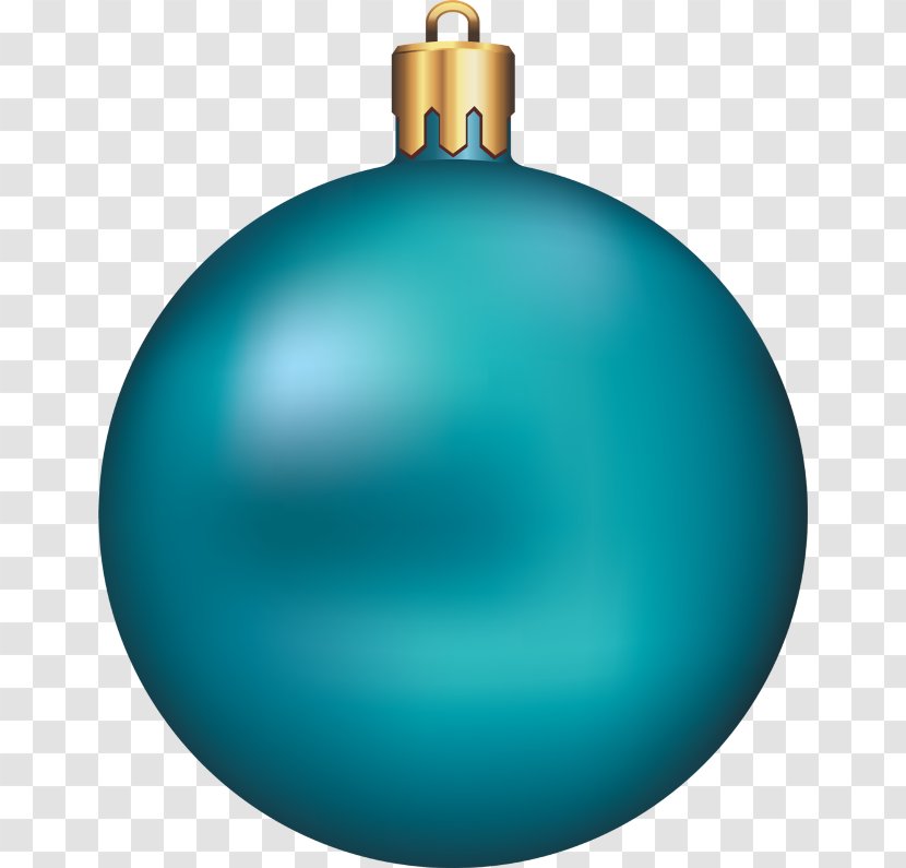 Christmas Ornament Clip Art - Turquoise Transparent PNG